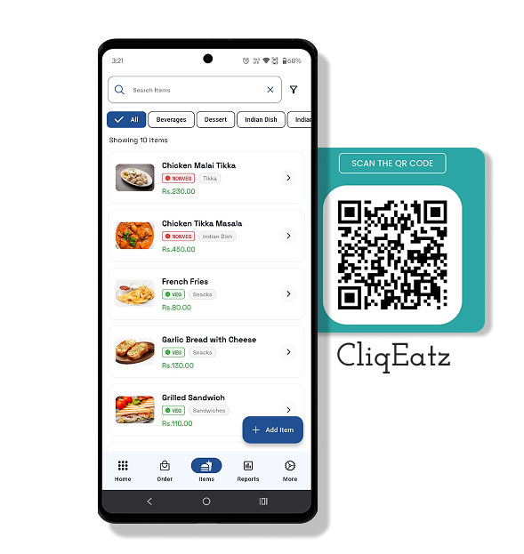CliqEatz QR Ordering System
