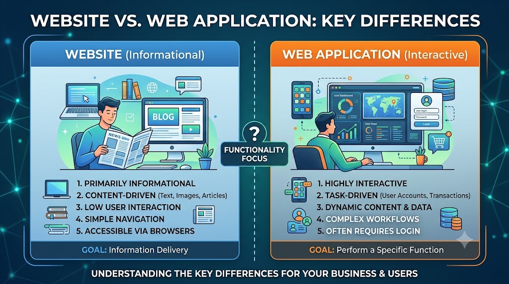 Website vs Web Application: Understanding the Key Differences